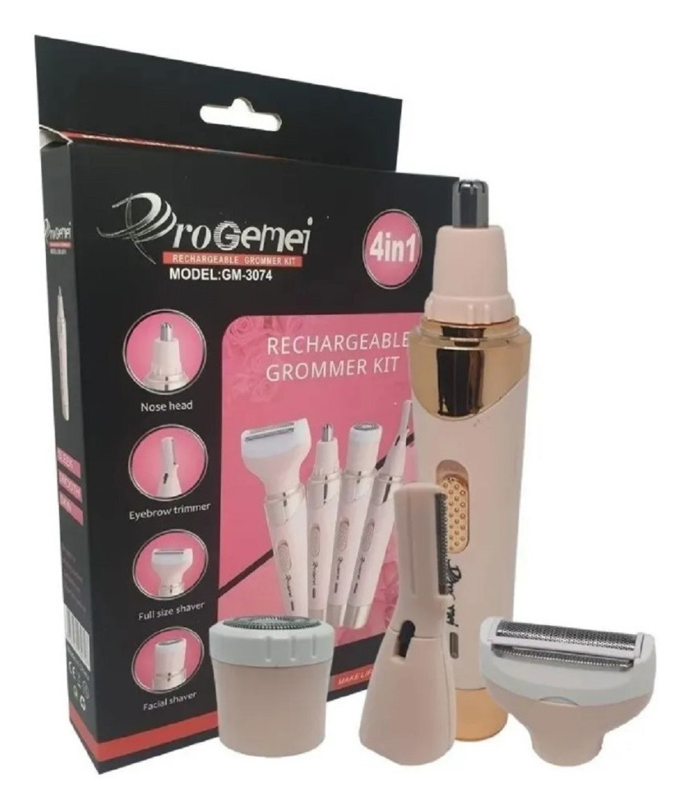 Depiladora Facial y Corporal 4 en 1 Recargable USB