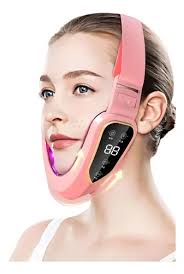 Masajeador de Barbilla y Cuello Recargable con Luz LED