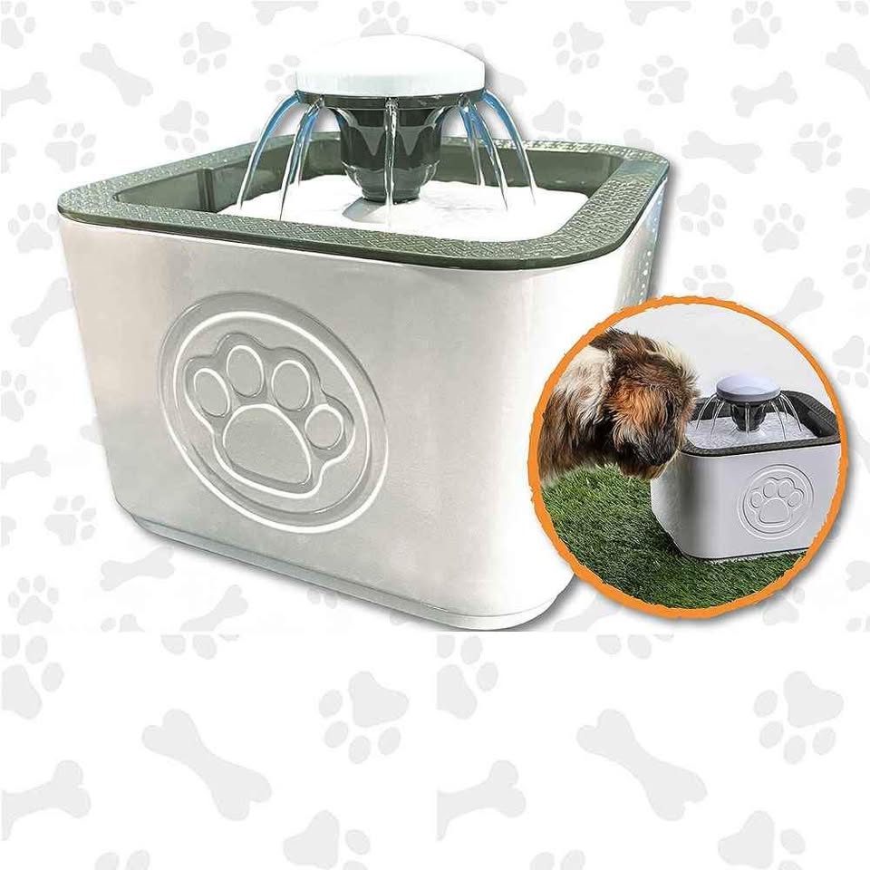 Fuente Bebedero Automático para Mascotas con 3 Filtros