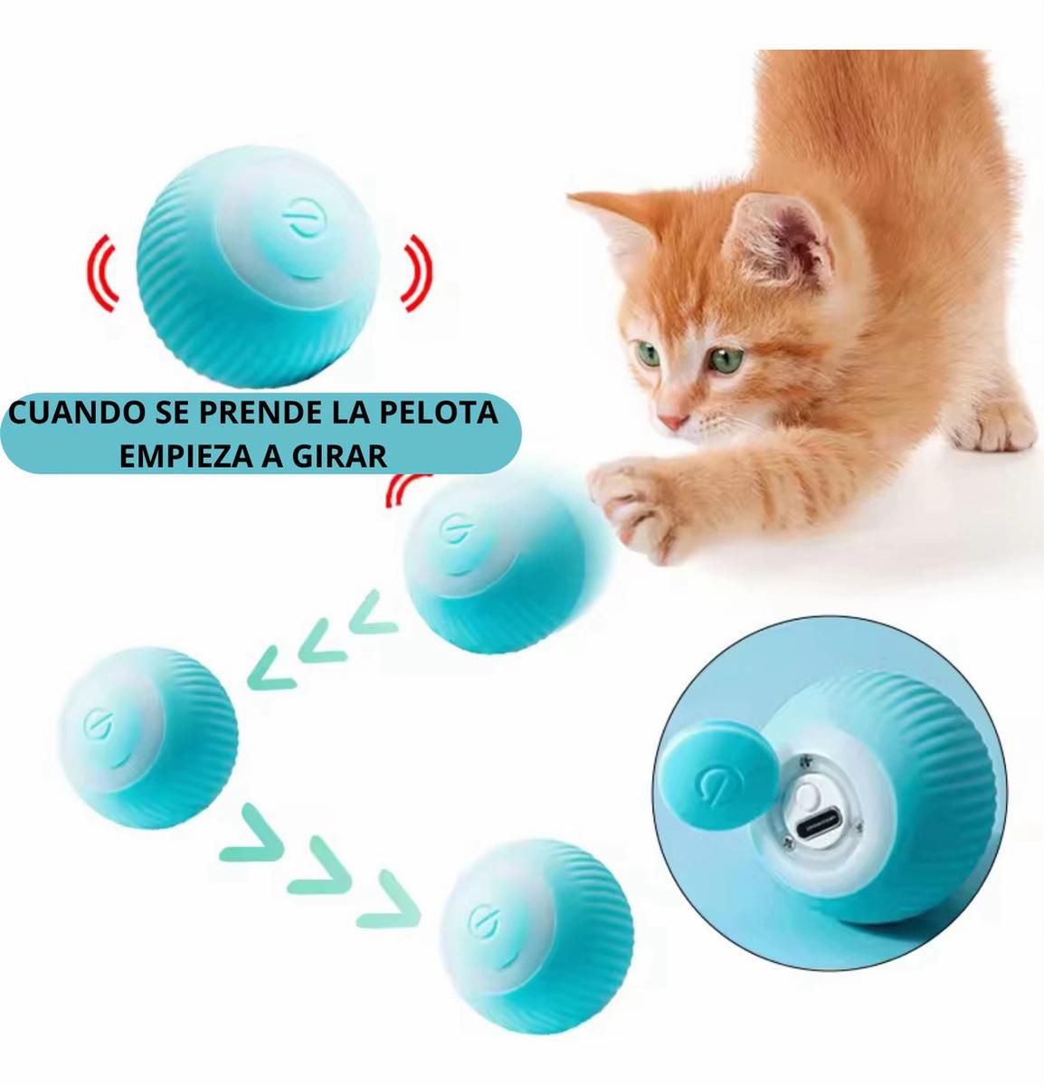 Pelota Giratoria Recargable Interactiva para Perros y Gatos